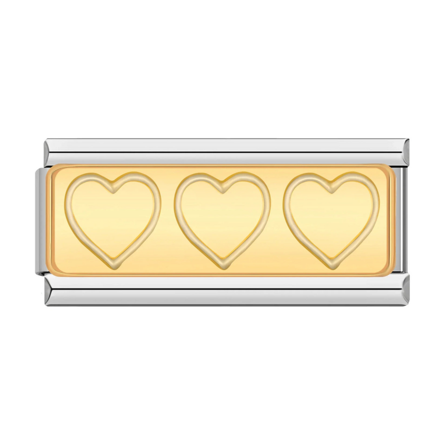 3 Hearts Double Charm