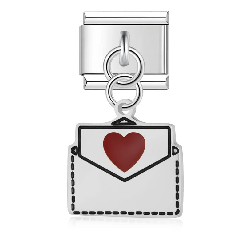 Love letter silver pendant