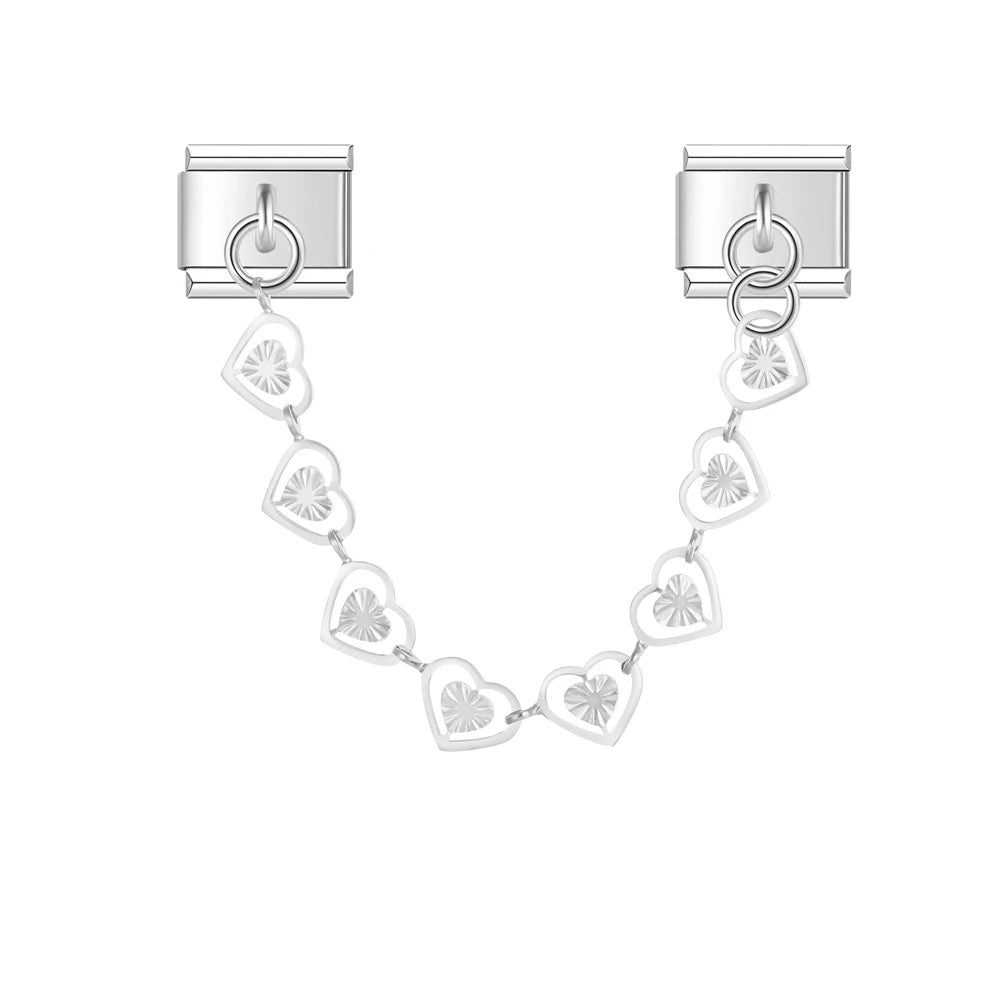 Silver butterfly charm necklace