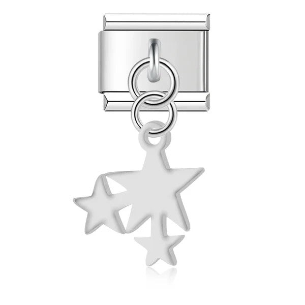 Drei Sterne Anhänger Silber