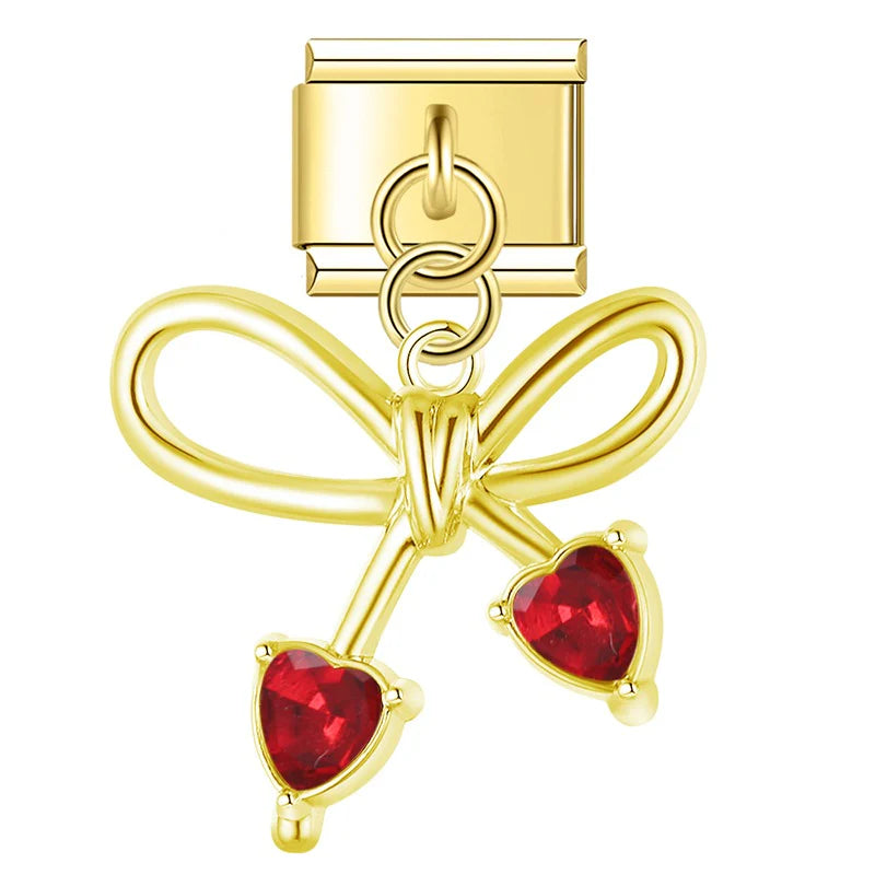 Bow pendant red