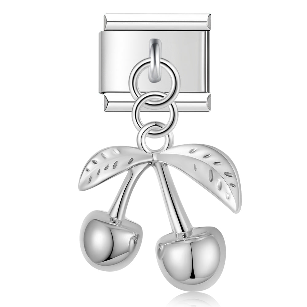Cherry pendant silver