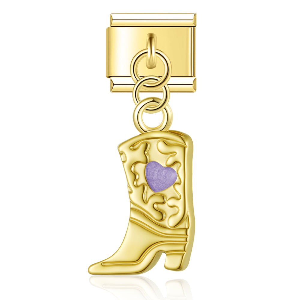 Cowboy boots pendant