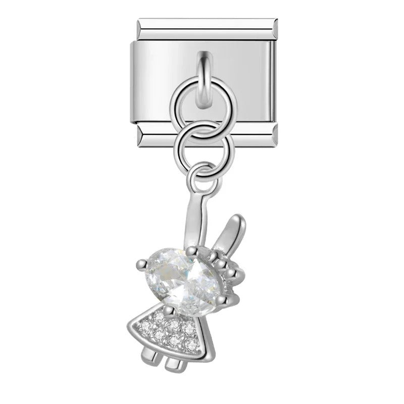 Silver rabbit pendant