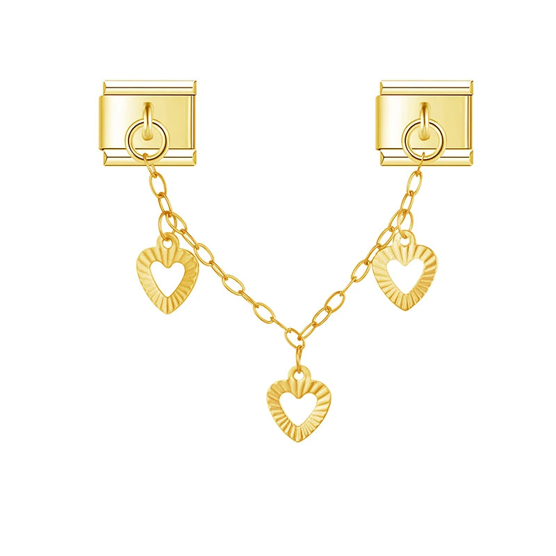 Heart charm chain