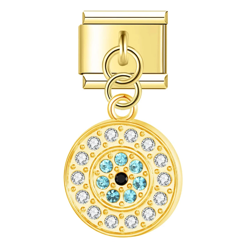 Glitzer eye pendant 2