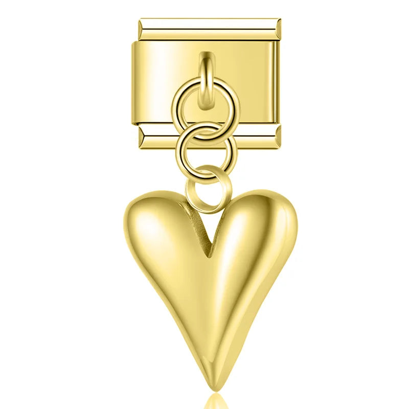 Heart pendant gold