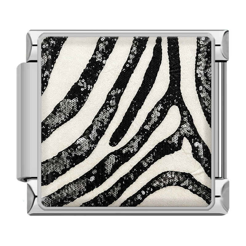 Zebra pattern silver