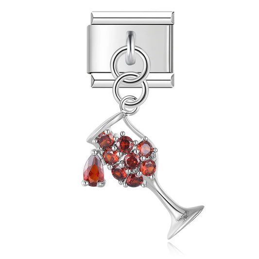 Wine glass pendant