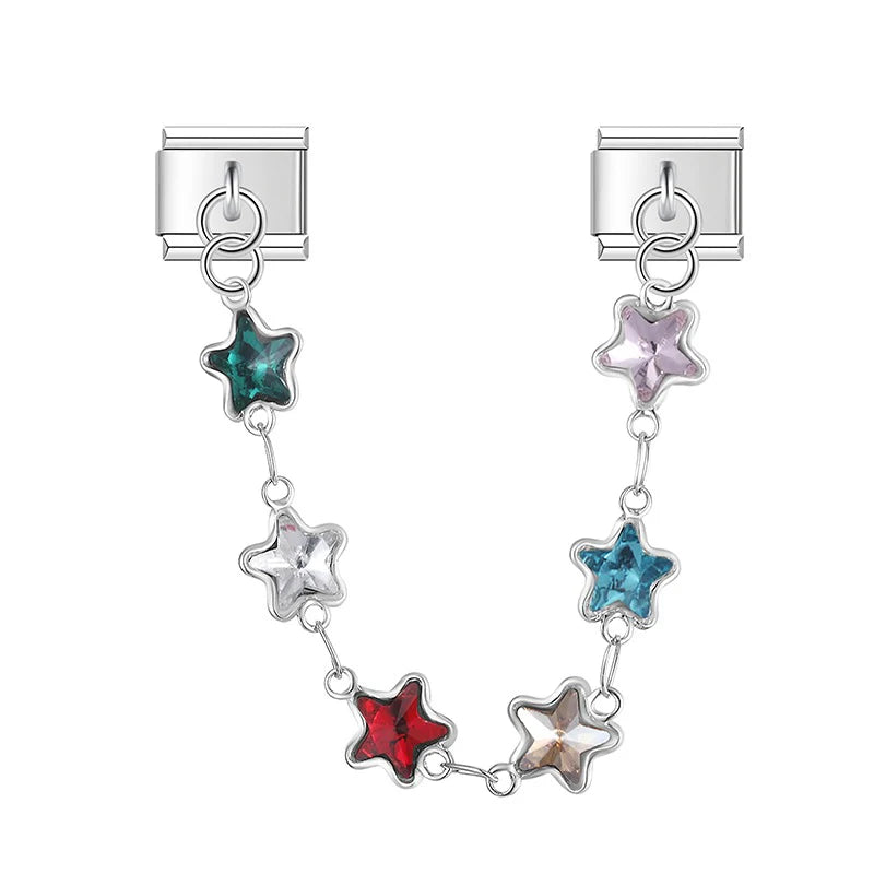 Star charm necklace silver