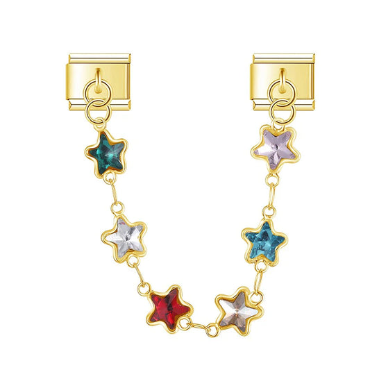 Star charm necklace gold