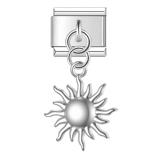 Sun pendant silver