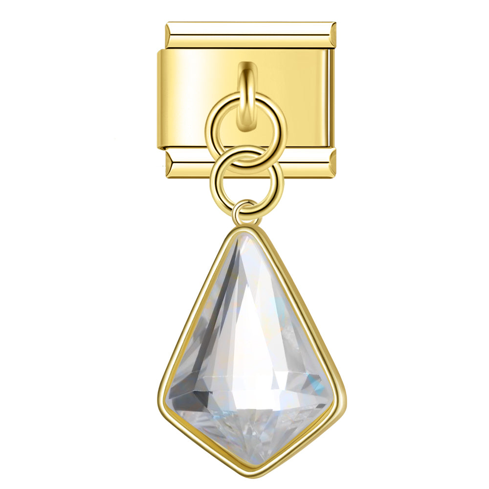 Gemstone gold pendant