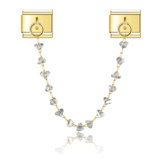 Stone charm necklace
