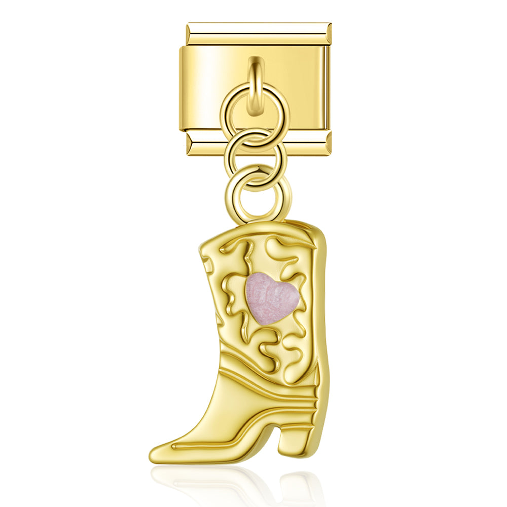 Cowboy boots pendant