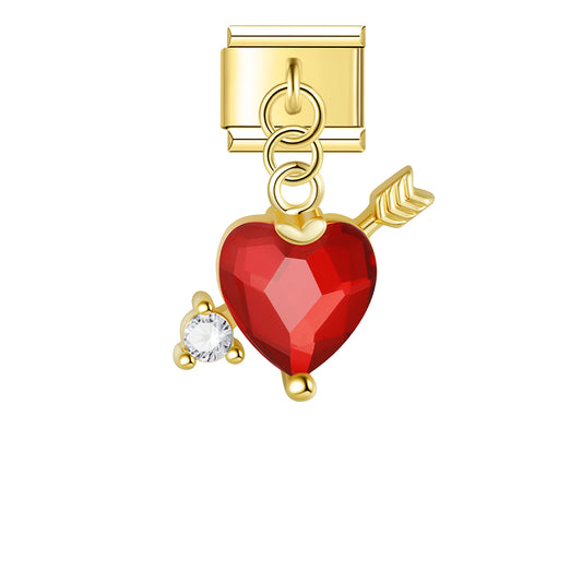 Cupid heart pendant