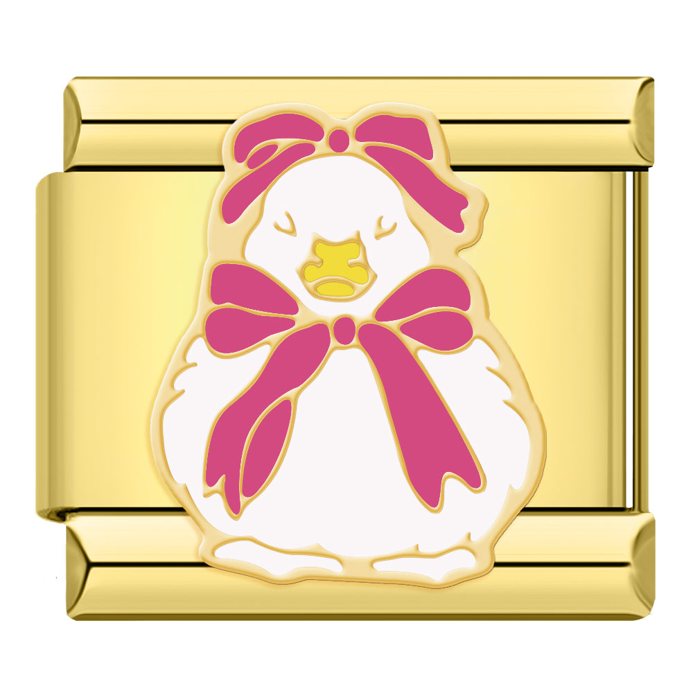 Duck with a bow