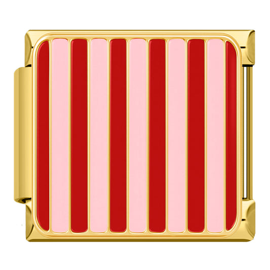 Pink/red striped