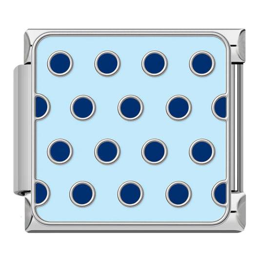 Blue dots silver