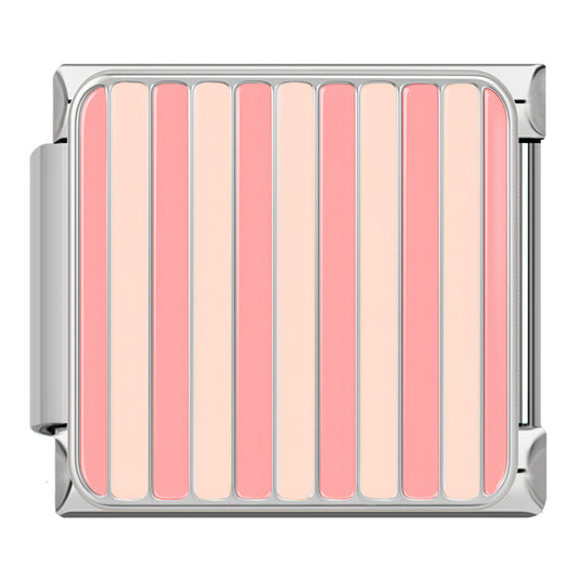 Pink striped silver