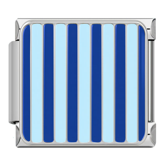 Blue striped silver
