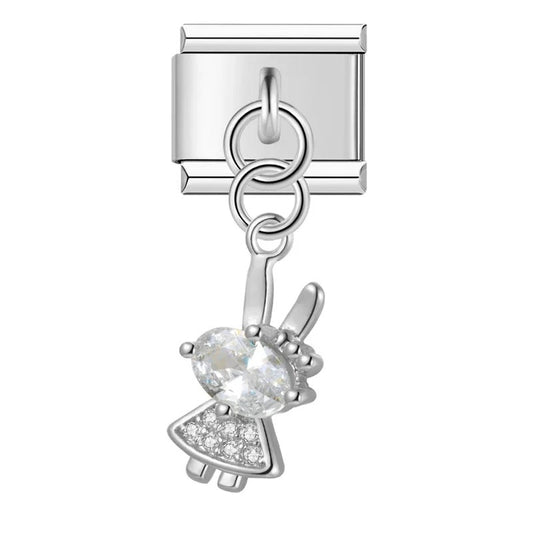 Silver rabbit pendant