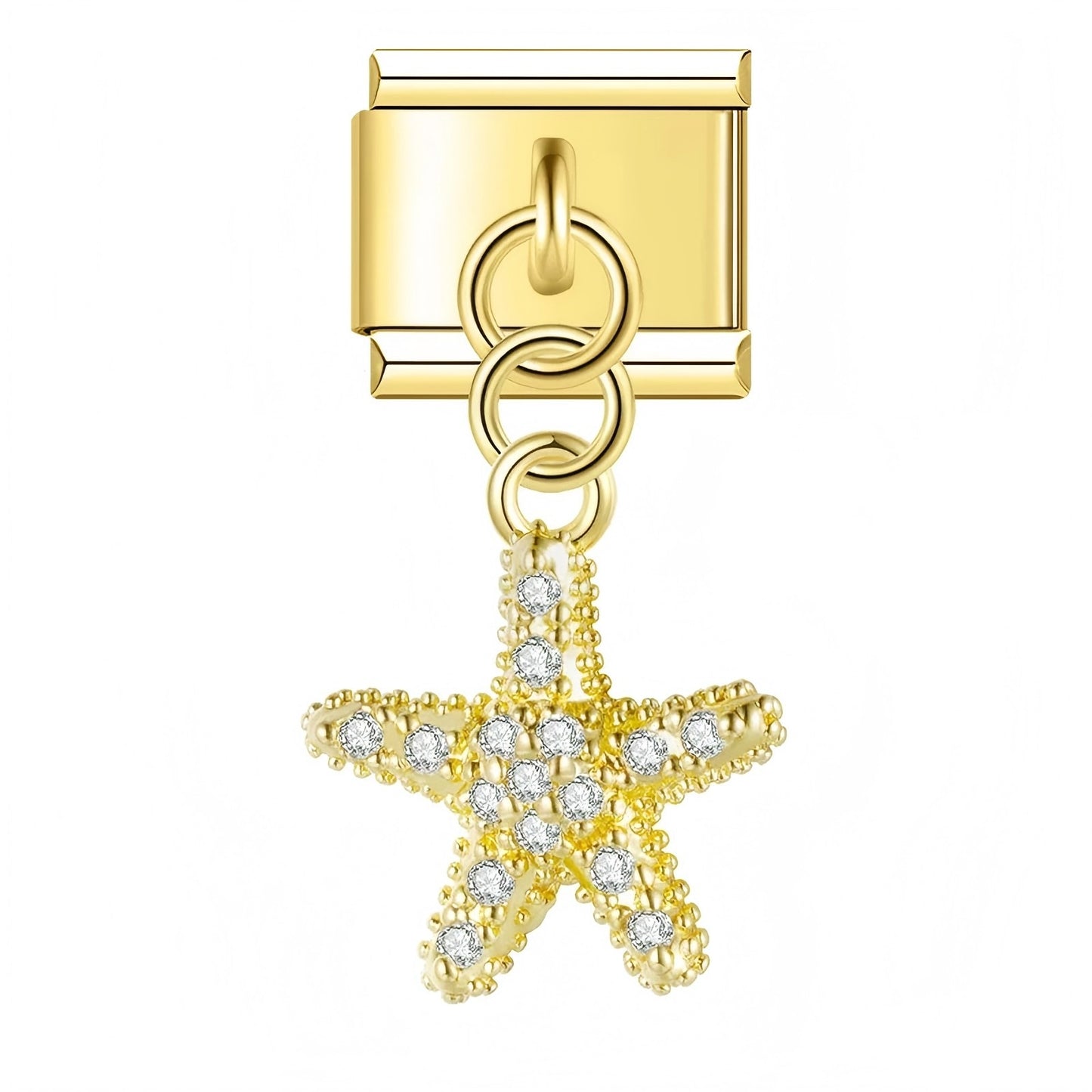 Glitter starfish pendant