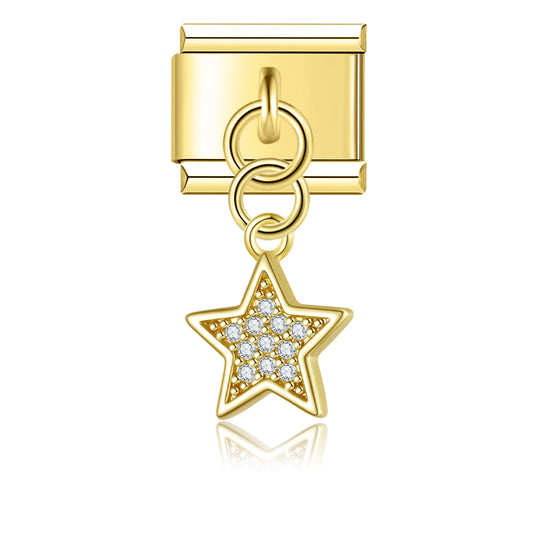 Glitter star pendant
