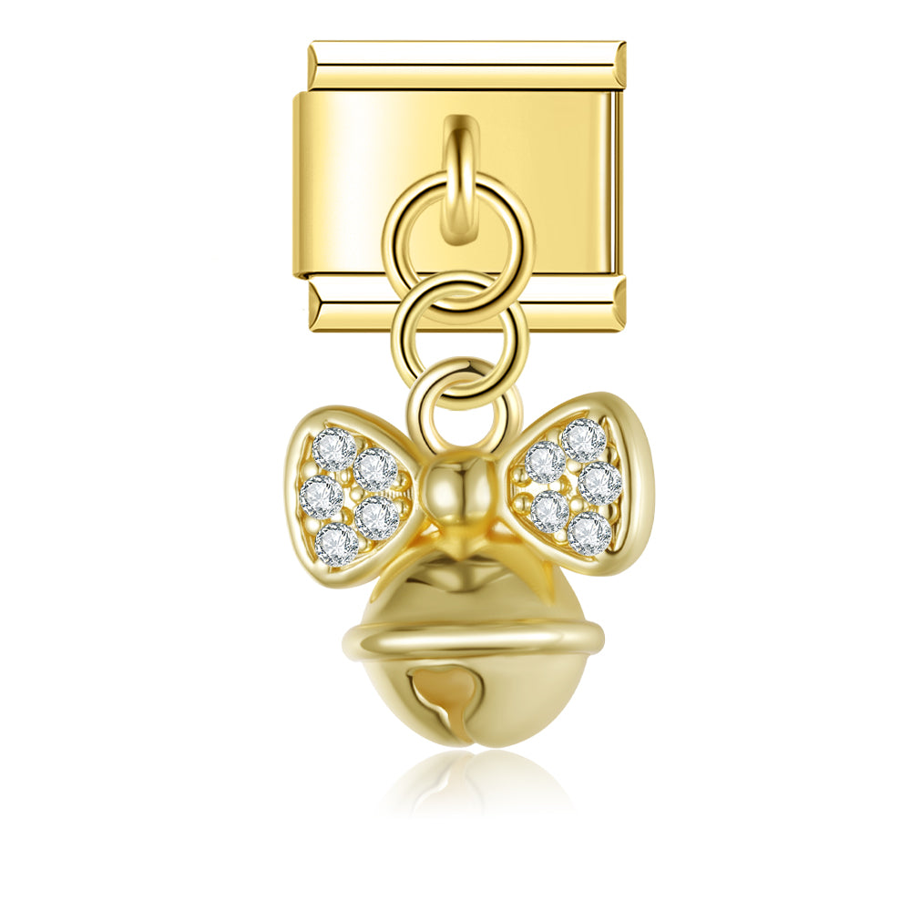 Glittering bell pendant