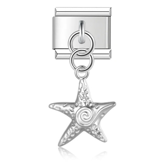 Starfish pendant silver