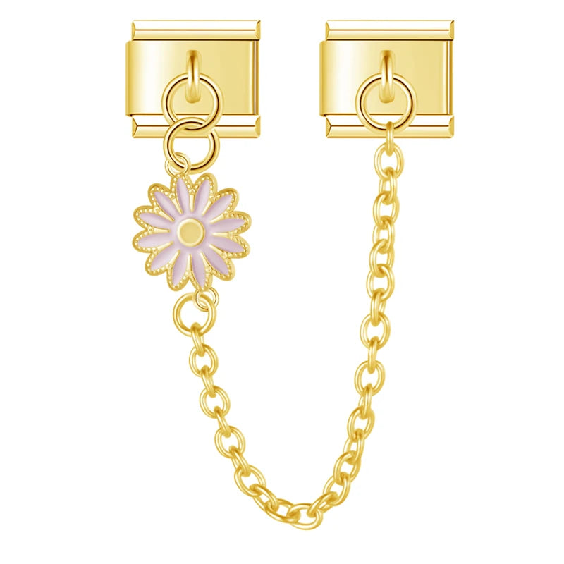 Flower charm chain