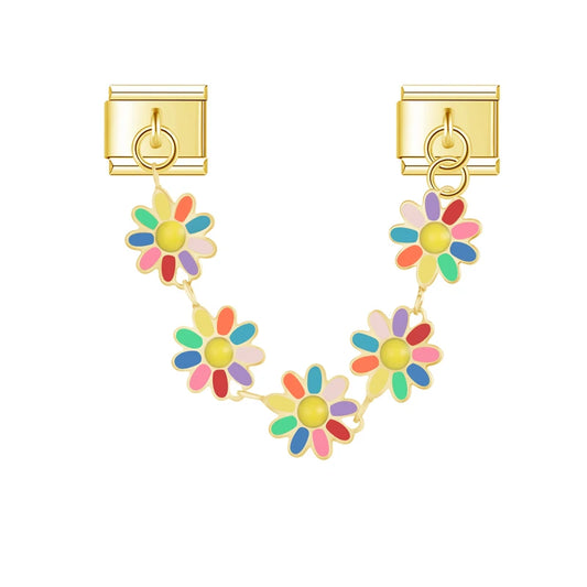 Charm chain flowers