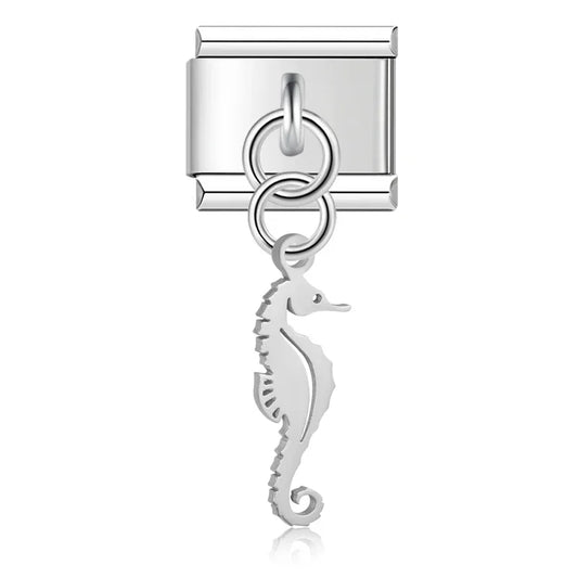 Sea horse pendant silver