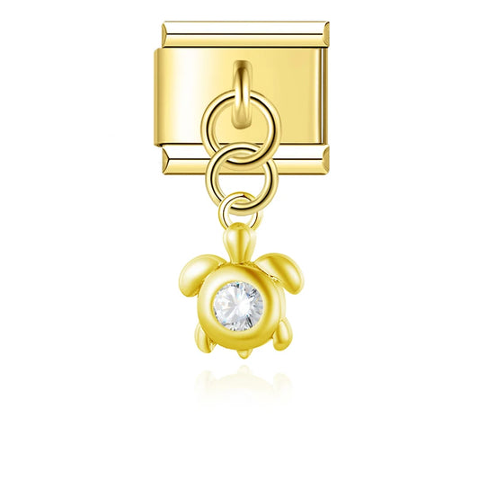 Turtle with glitter stone