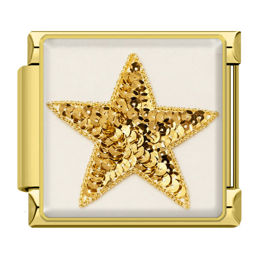 Glittering gold star