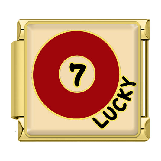"Lucky" billiard ball gold