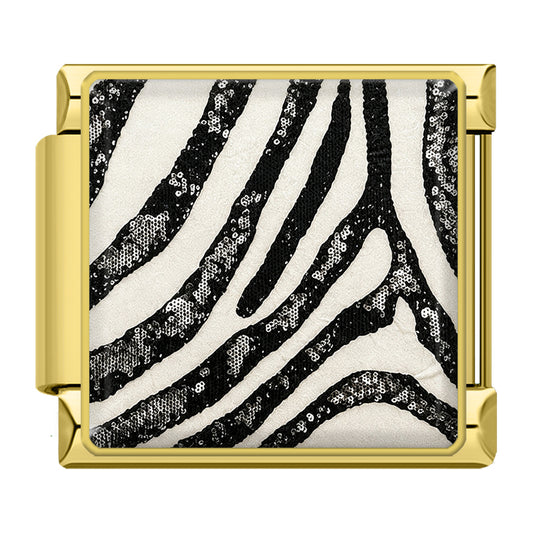 Zebra pattern gold