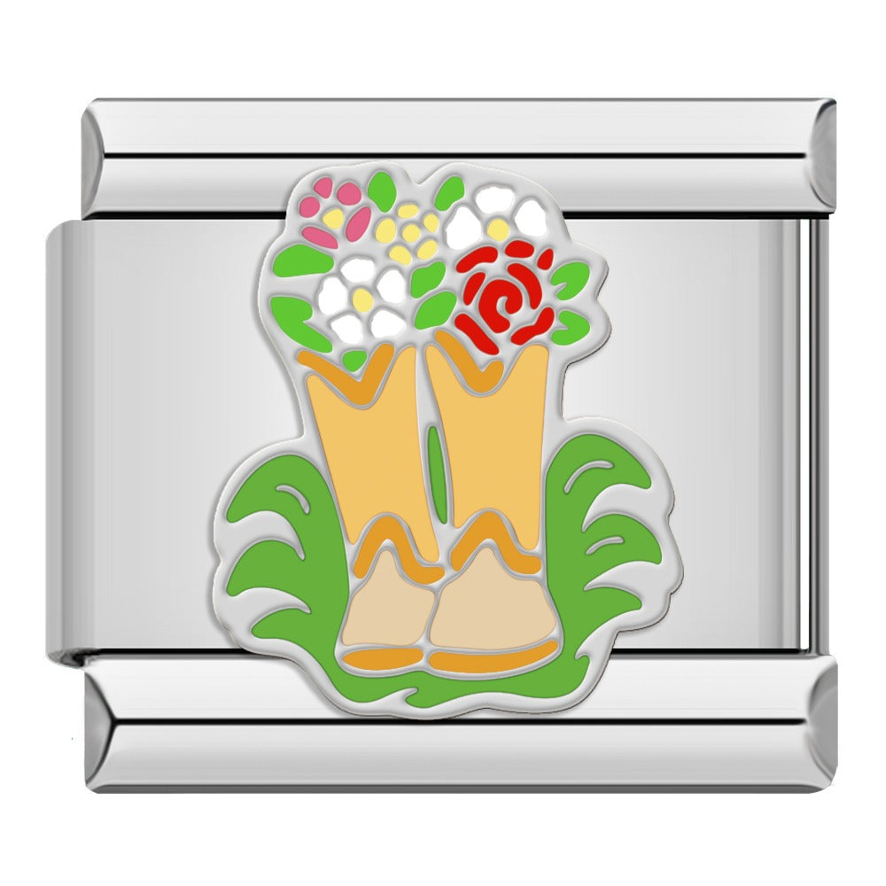 Silver cowboy boots